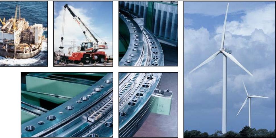 aplica&ccedil;&otilde;es de rolamento de giro