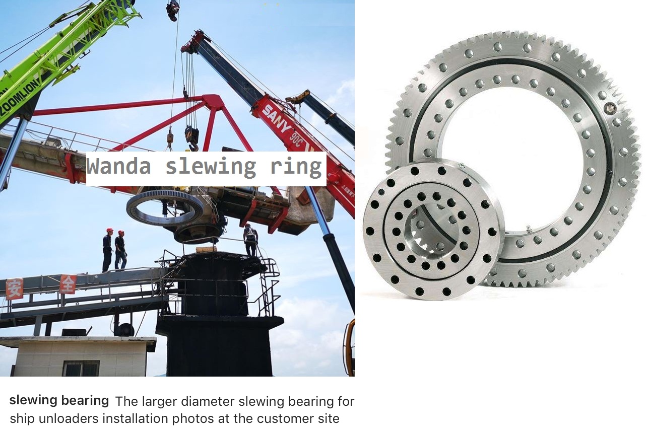 Rolamento de giro para descarregadores de navios