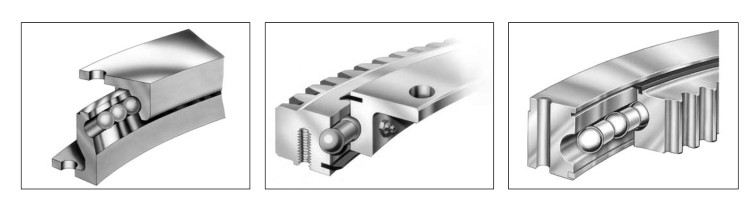 substitui&ccedil;&atilde;o do rolamento de giro de esferas da marca Rotek